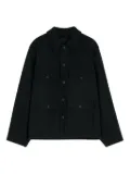 LEMAIRE patch-pocket buttoned shirt jacket - Black