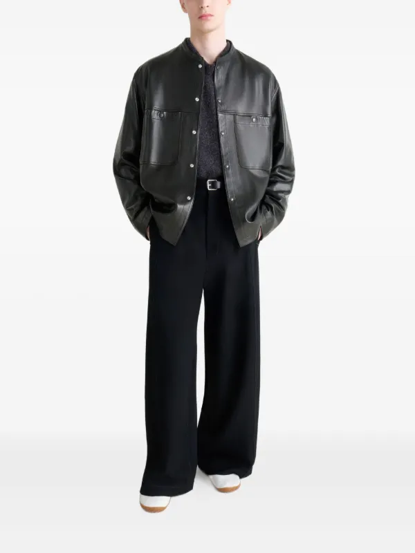 LEMAIRE パッチポケット オーバーシャツ | ブラック | FARFETCH JP