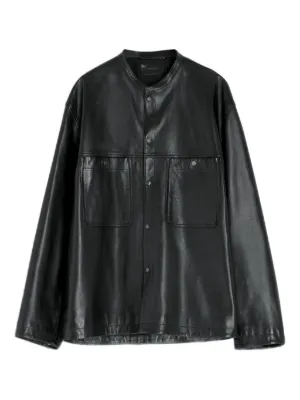 LEMAIRE レザージャケット | ブラック | FARFETCH JP