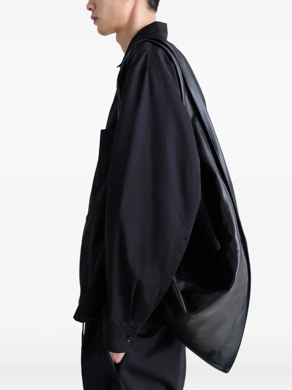 LEMAIRE Scarf twisted-strap shoulder bag Zwart