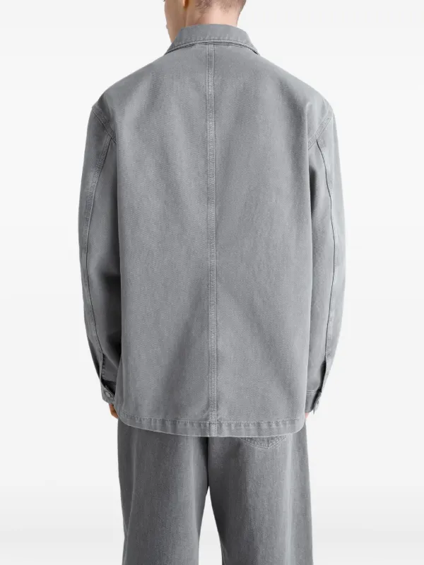 LEMAIRE パッチポケット デニムオーバーシャツ | グレー | FARFETCH JP