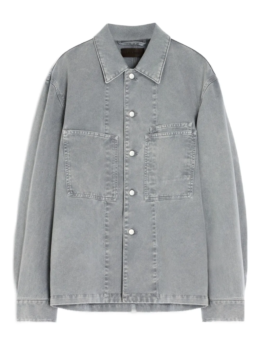 LEMAIRE Denim shirtjack met opgestikte zakken Grijs
