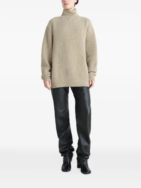 LEMAIRE high-neck ribbed sweater