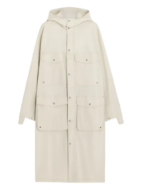 LEMAIRE Utility hand-flap snap-fastening raincoat