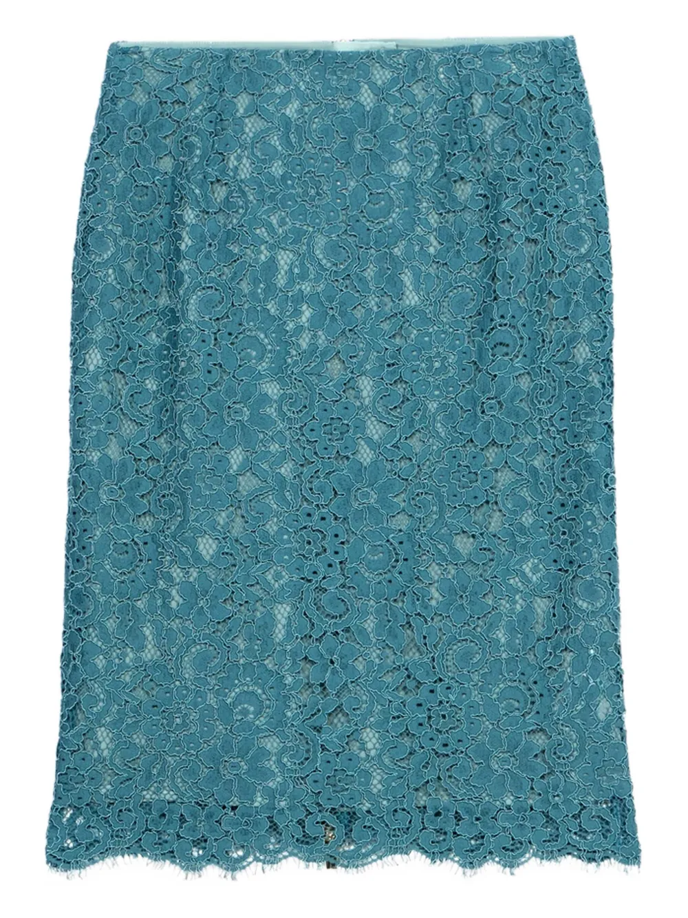 Blumarine Kokerrok met kant Blauw