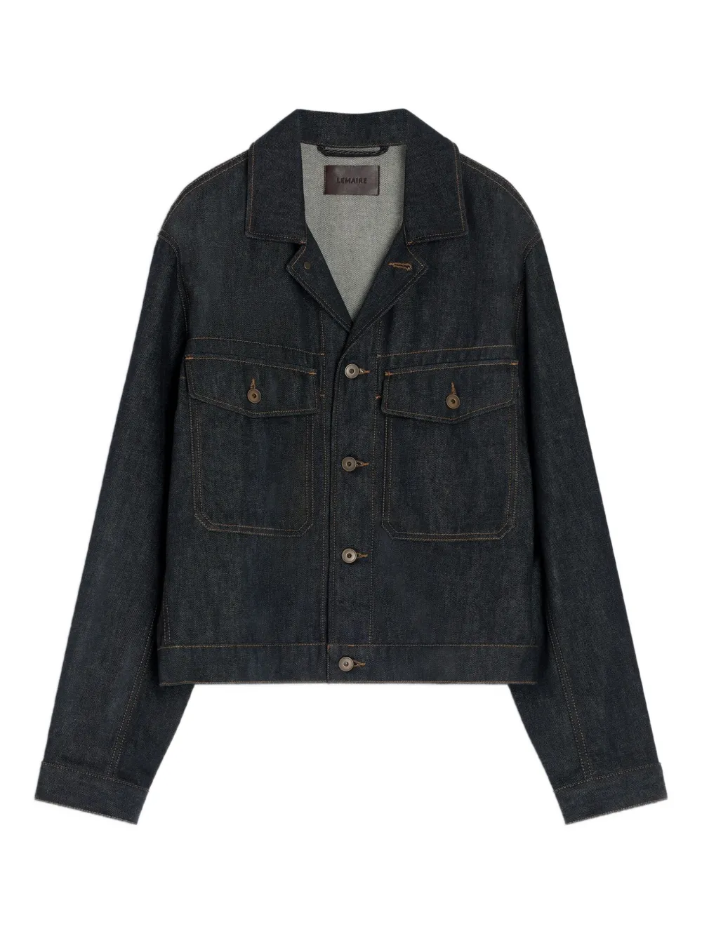 LEMAIRE patch-pocket denim jacket | Black | Image 1