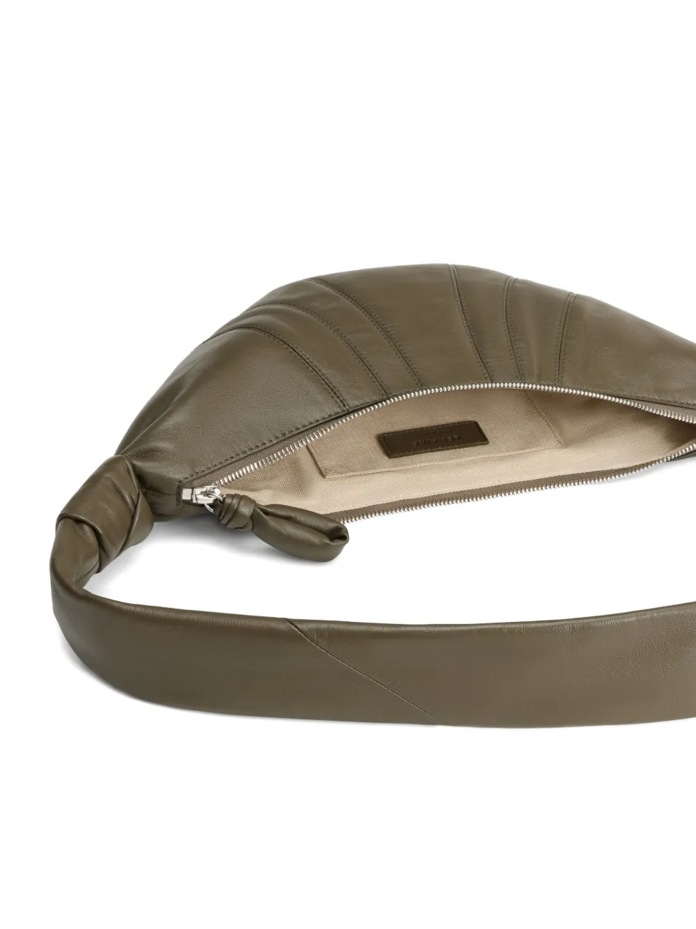 LEMAIRE large Croissant panelled shoulder bag Groen