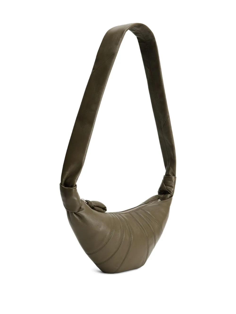 LEMAIRE large Croissant panelled shoulder bag Groen