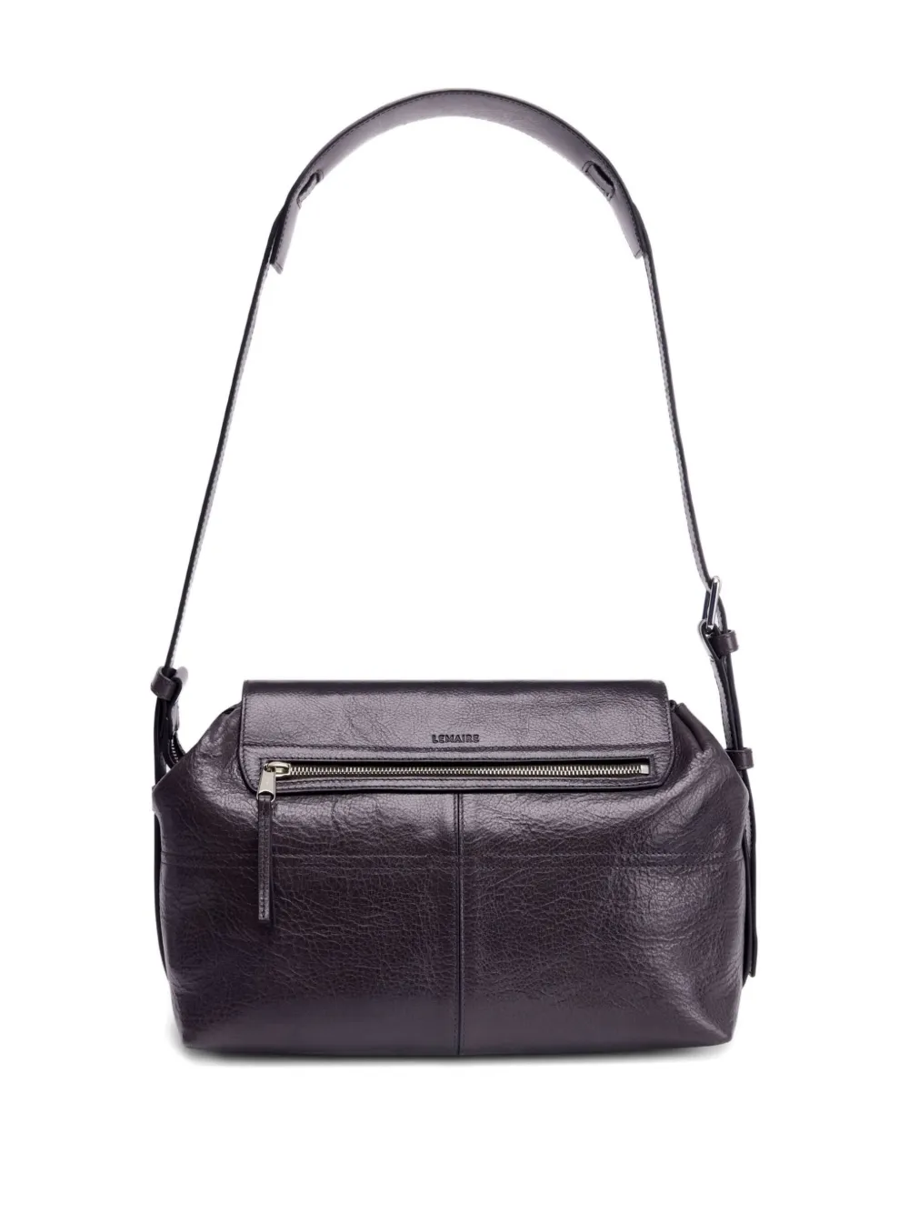 LEMAIRE medium Gear leather shoulder bag Zwart
