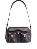 LEMAIRE medium Gear leather shoulder bag - Black