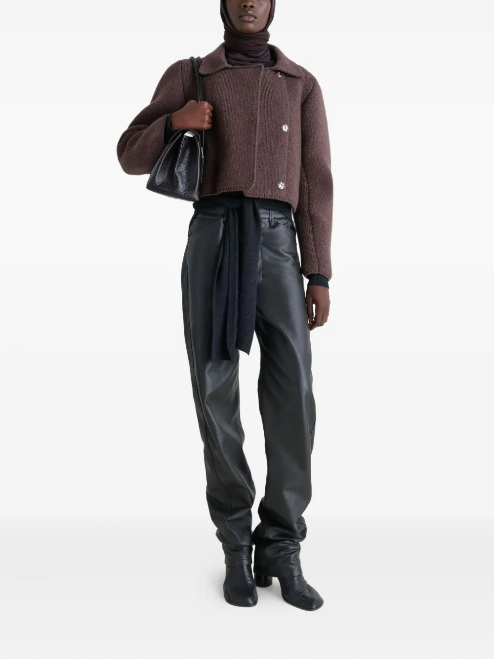 LEMAIRE felted double-breasted blouson | Cropped Jackets | Image 2