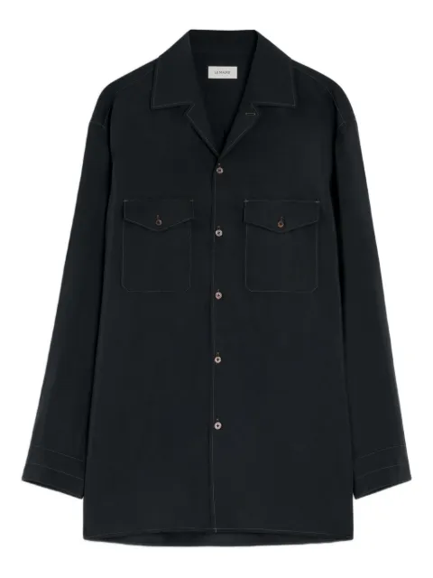LEMAIRE notched-collar fla-pocket shirt