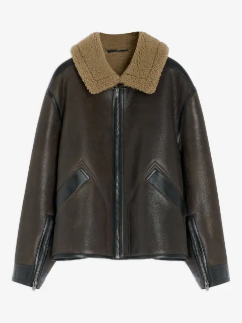 LEMAIRE shearling-trim jacket