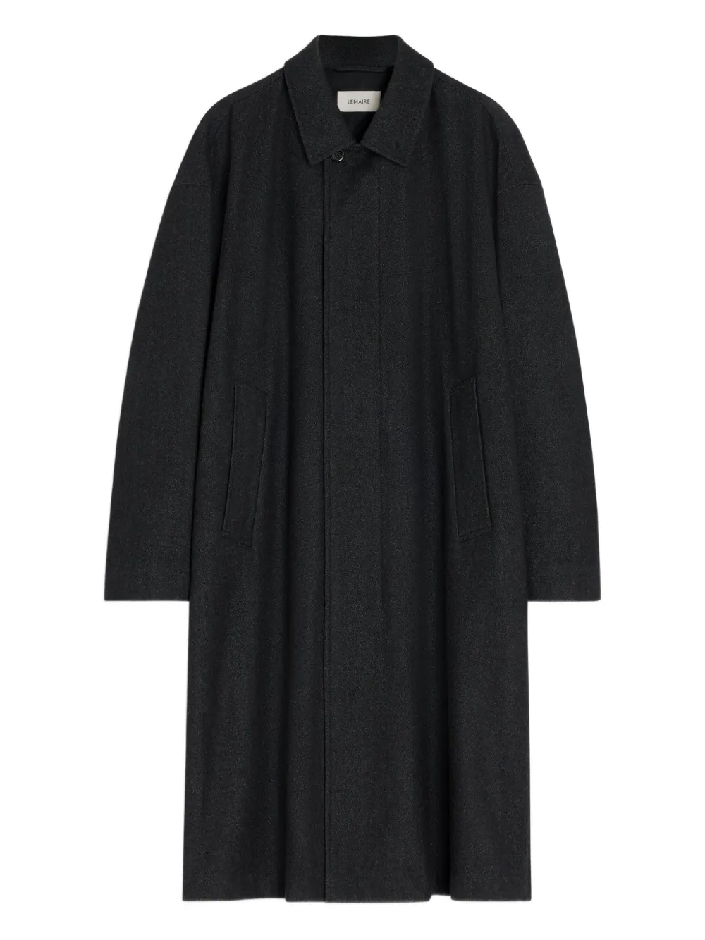 Lemaire Single-breasted Overcoat In Gray