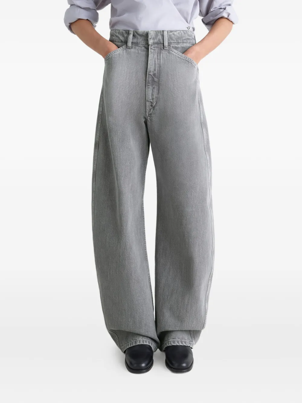 LEMAIRE High-waist jeans Grijs
