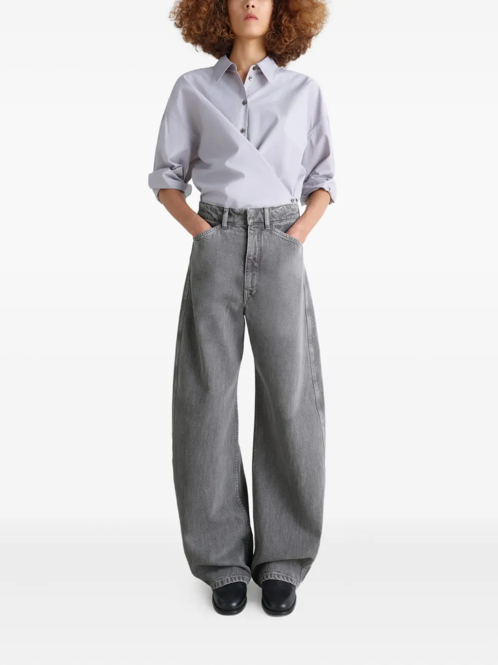 LEMAIRE High-waist jeans Grijs