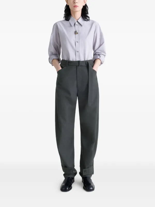 LEMAIRE ベルテッド パンツ | グレー | FARFETCH JP