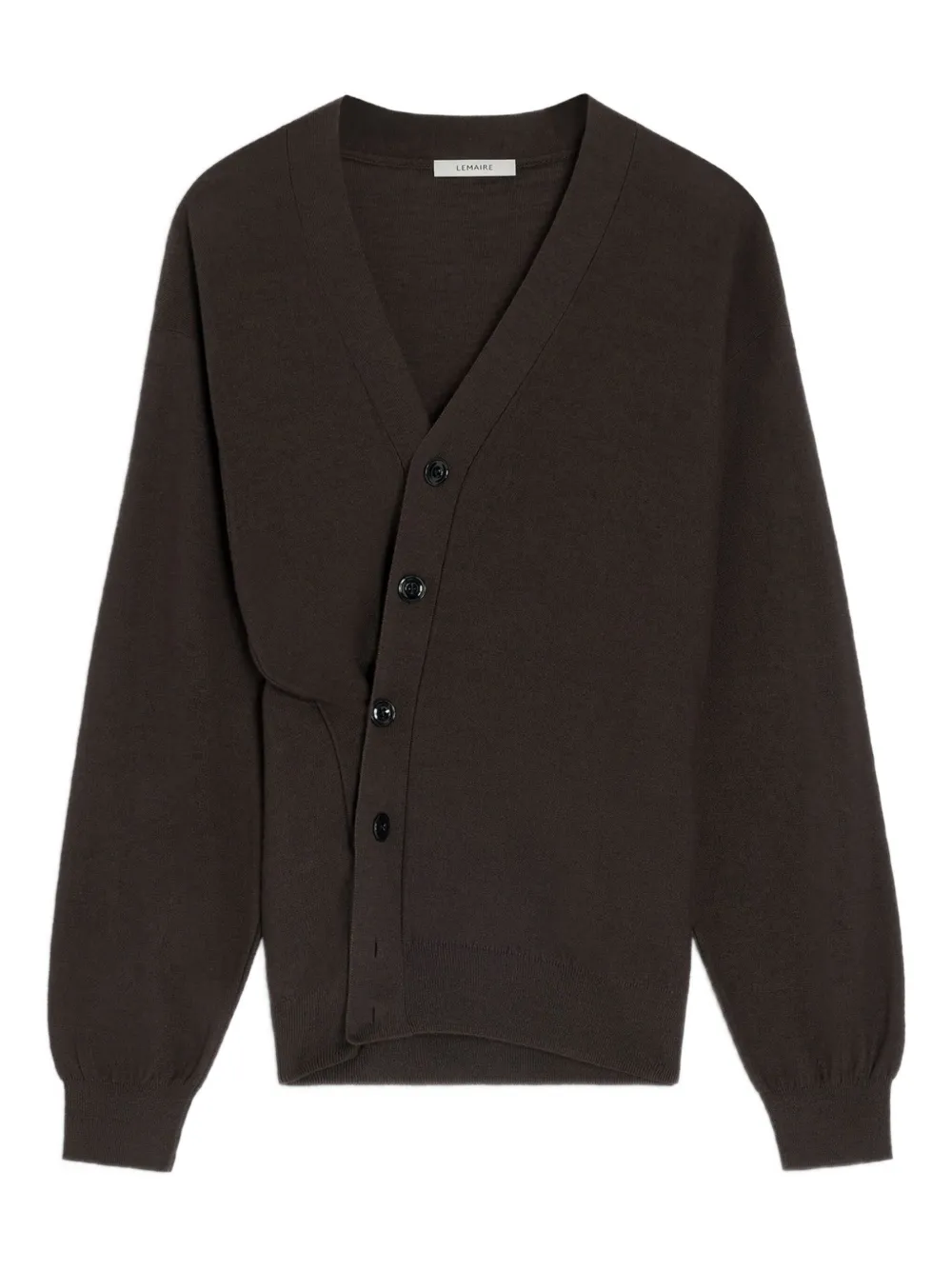 LEMAIRE Gedraaid vest met V-hals Bruin