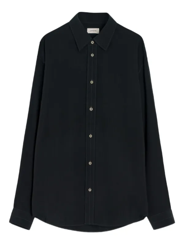 LEMAIRE ボタン シャツ | ブラック | FARFETCH JP