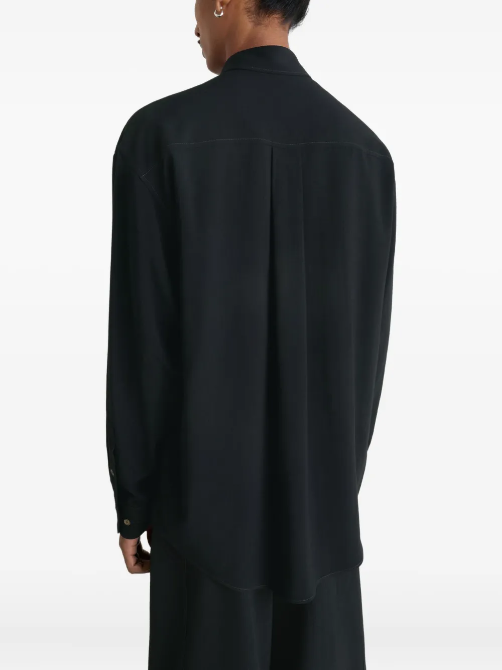 Lemaire Button-down Shirt In Black
