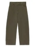 LEMAIRE Maxi Workwear snow-wash jeans - Green