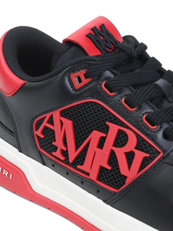 関税込◆大人気◆AMIRI◆レザーロゴパッチ スニーカー Black AMIRI logo-patch Sneakers | Black | FARFETCH
