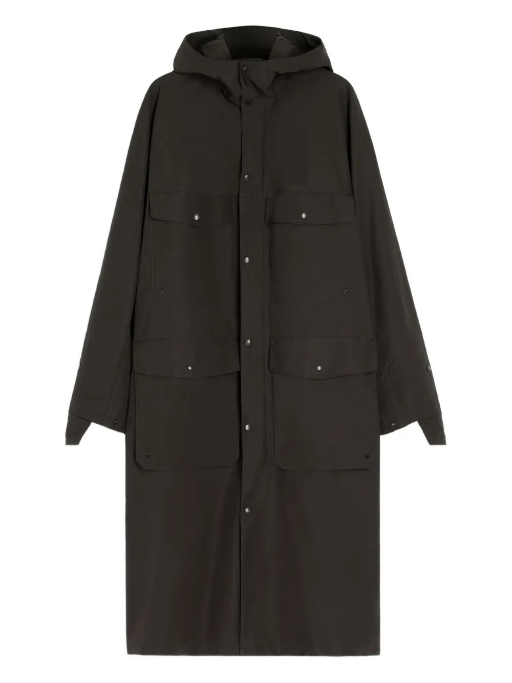 LEMAIRE snap-fastening raincoat | Brown | Image 1