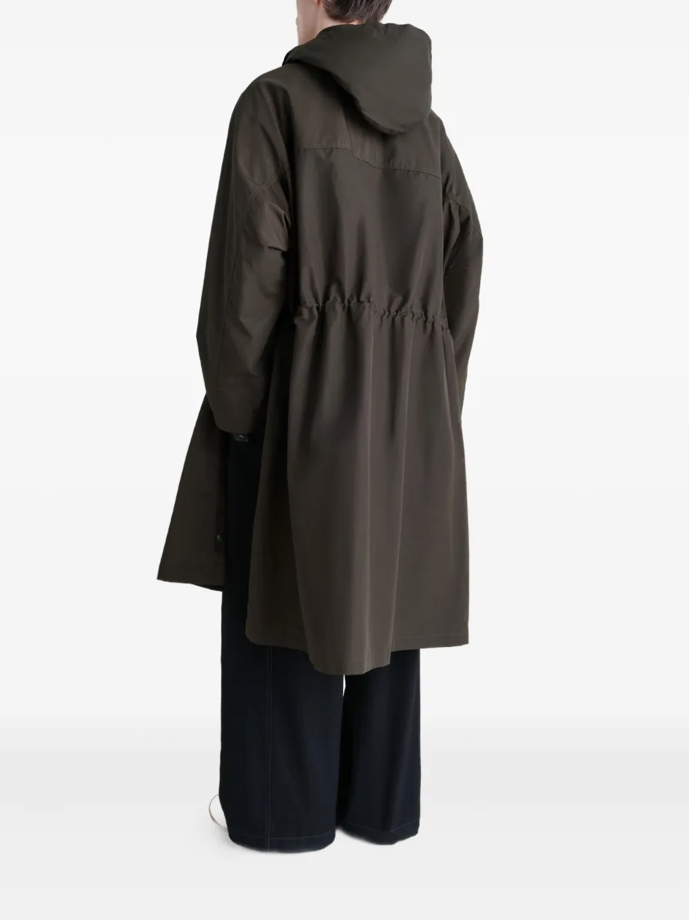 LEMAIRE Regenjas met drukknoopsluiting Bruin