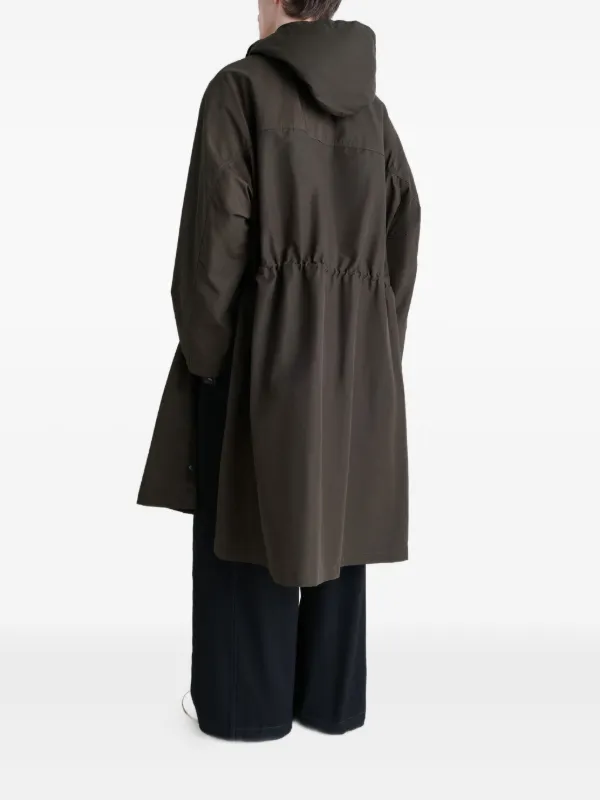 LEMAIRE snap-fastening Raincoat | Brown | FARFETCH
