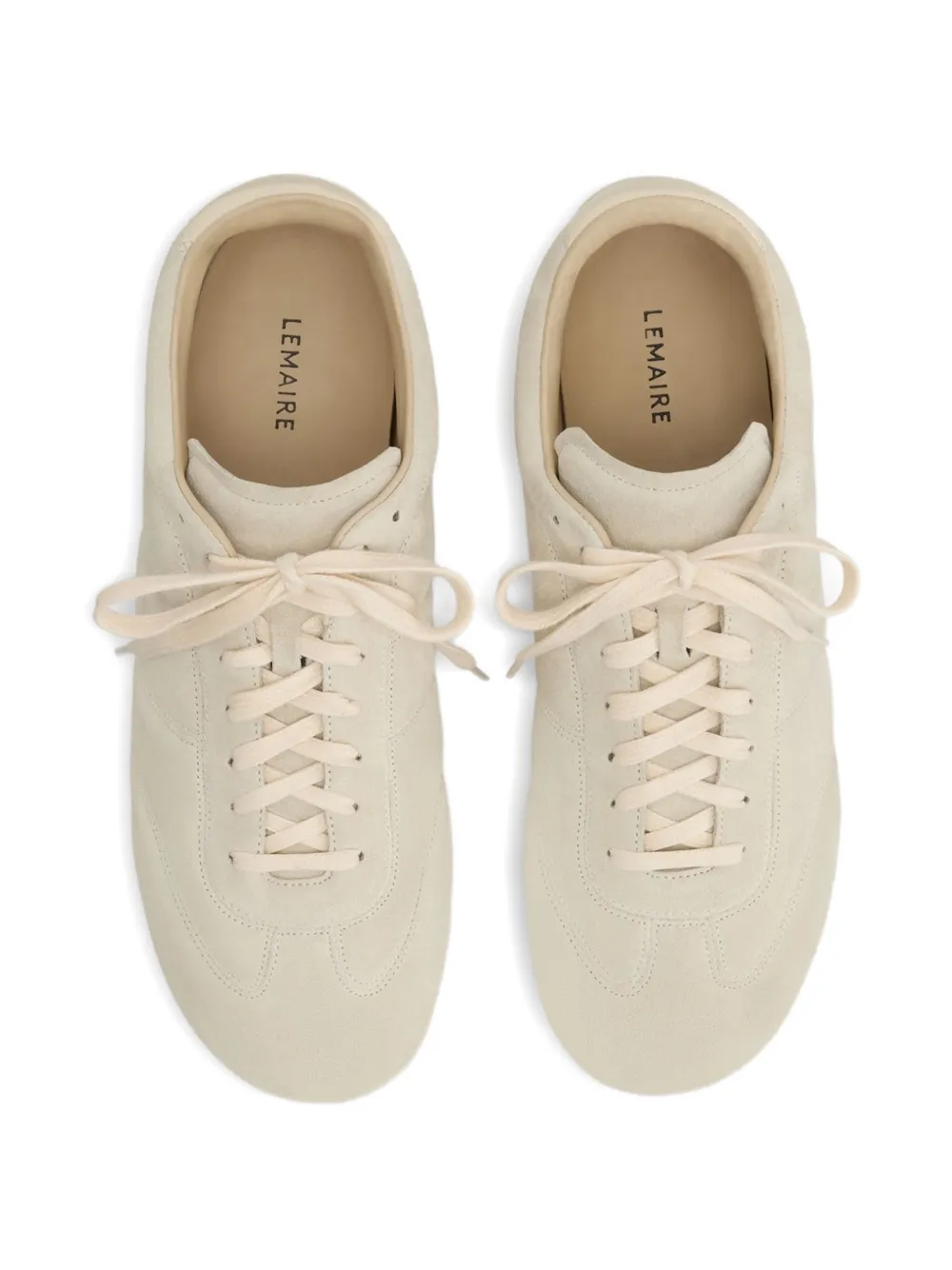 LEMAIRE quilted suede sneakers Neutrals