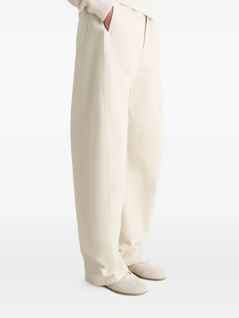 LEMAIRE quilted suede sneakers Neutrals