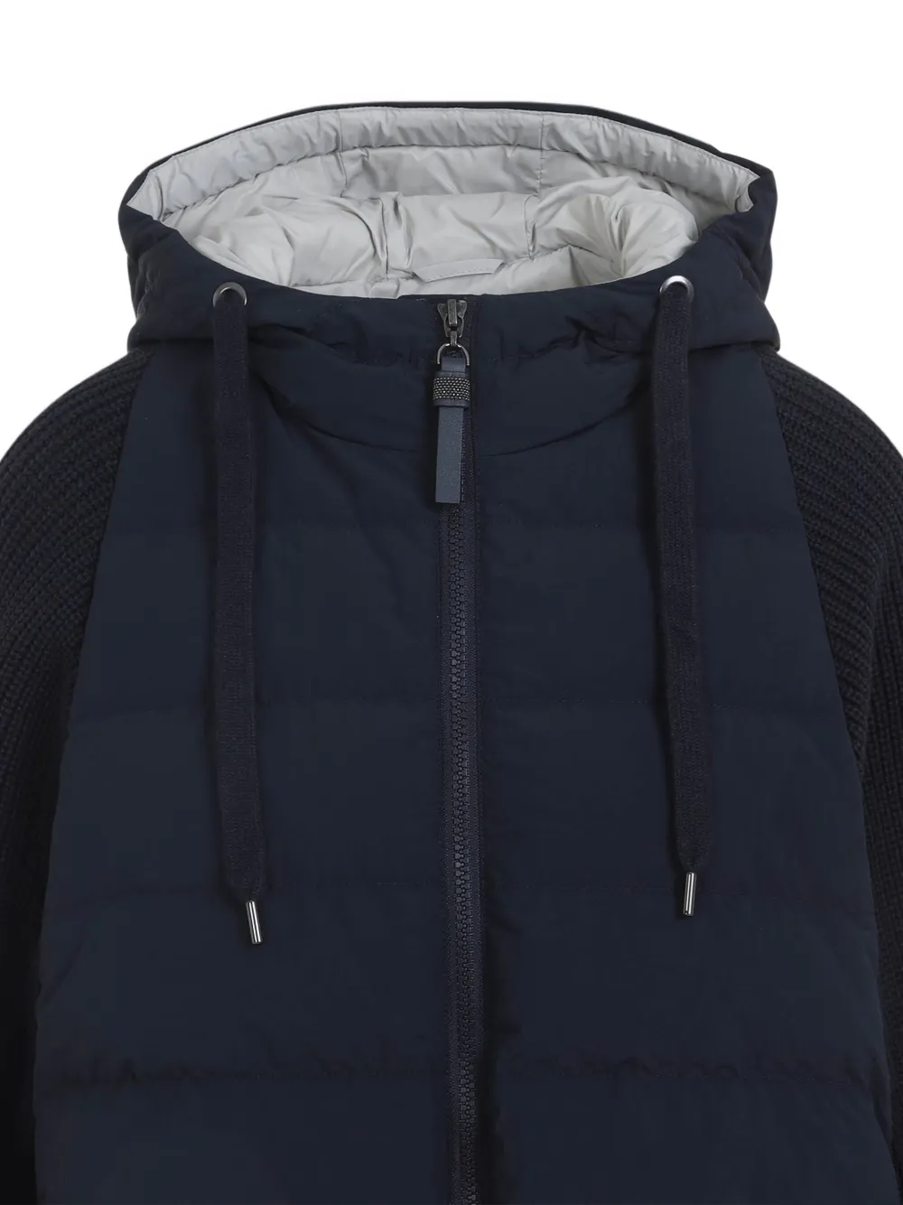 Shop Brunello Cucinelli Padded Hooded Jacket