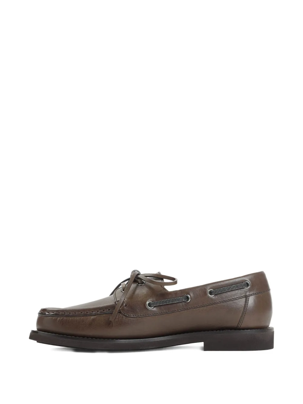 Brunello Cucinelli leather loafers Brown