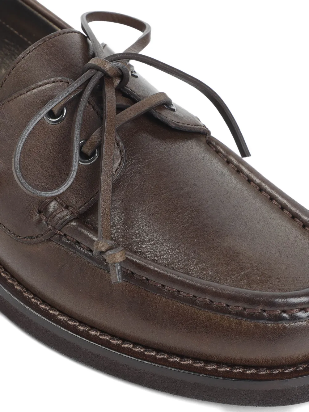 Brunello Cucinelli leather loafers Brown