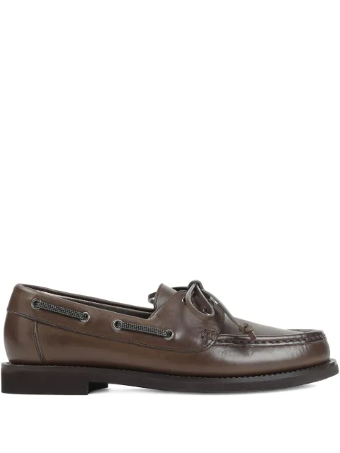 Brunello Cucinelli leather loafers