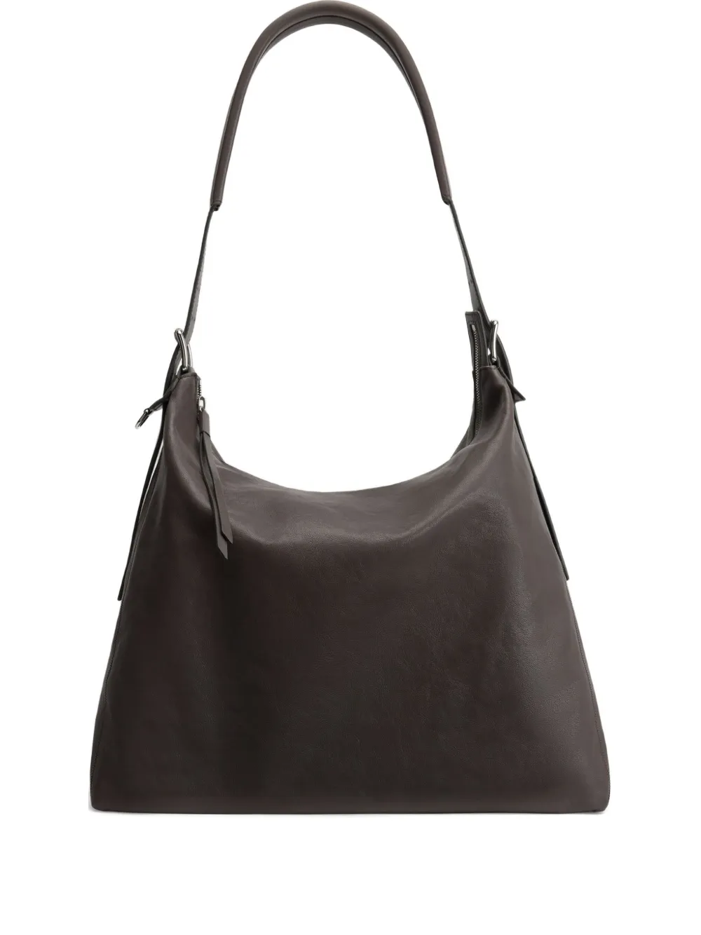 LEMAIRE Hobo leren schoudertas met ceintuur Bruin