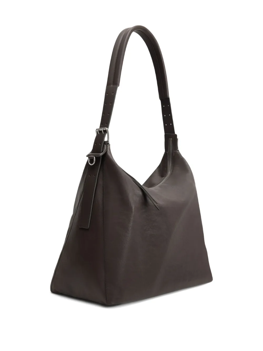 LEMAIRE Hobo leren schoudertas met ceintuur Bruin