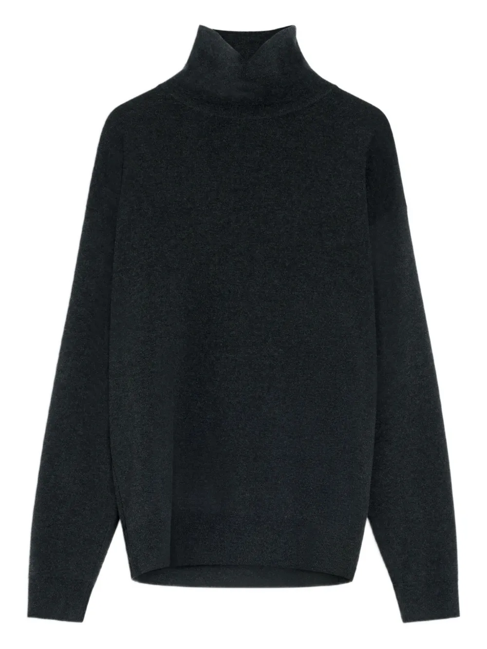 high-neck wool sweater