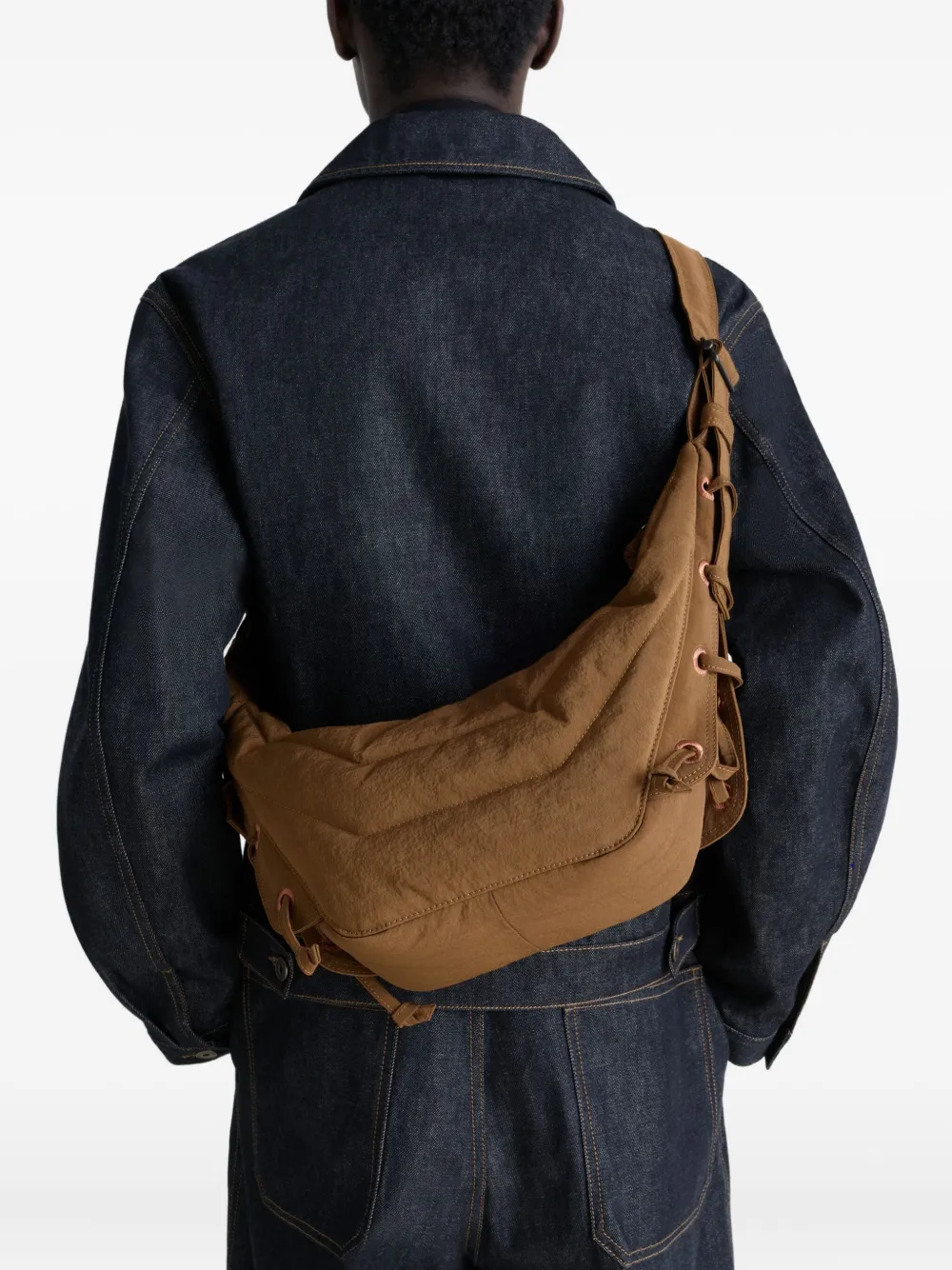 LEMAIRE small Soft Game quilted shoulder bag Bruin