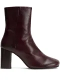 LEMAIRE Anatomic block-heel round-toe boots - Brown