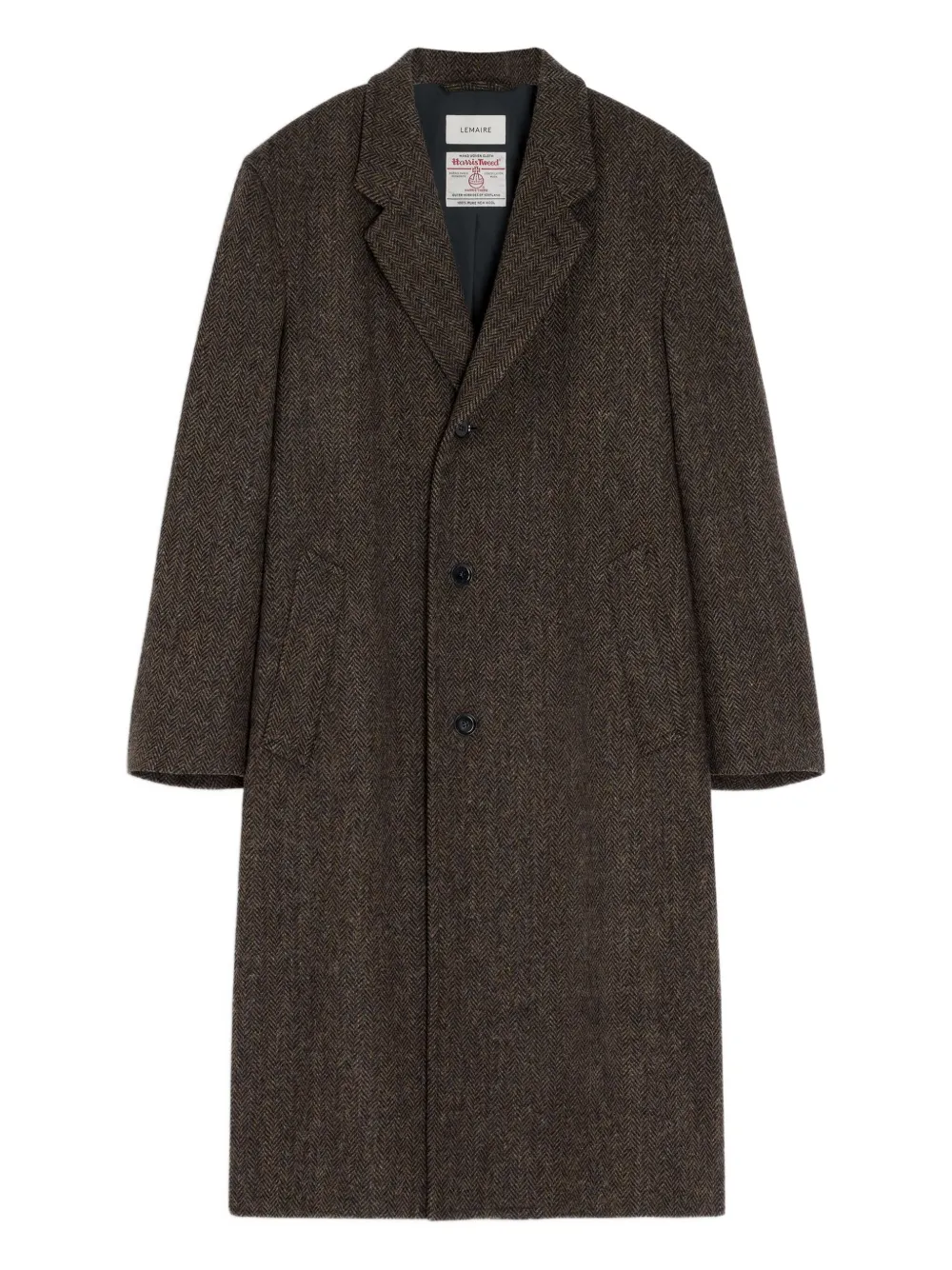 LEMAIRE herringbone-tweed coat | Brown | Image 1