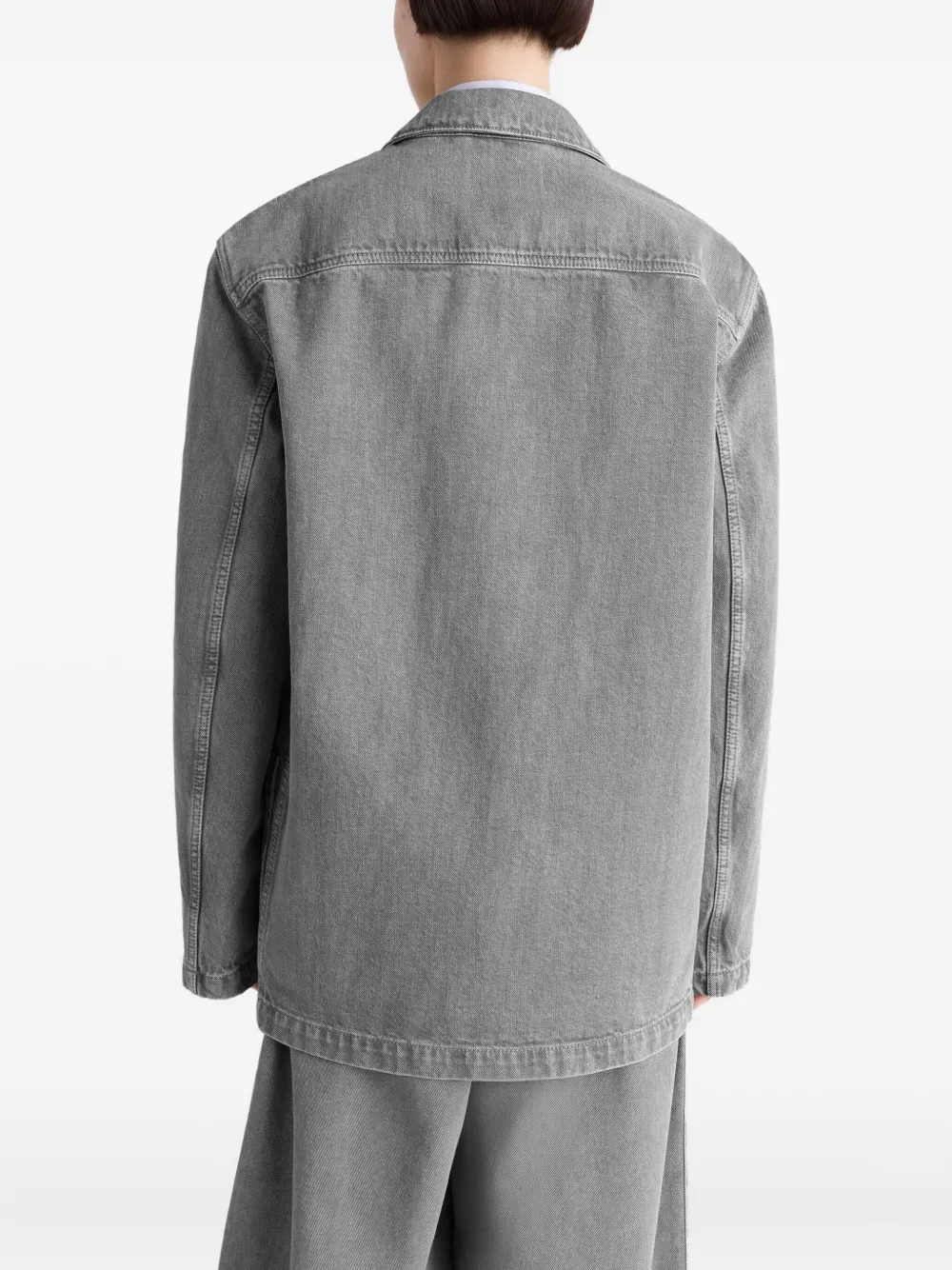 LEMAIRE Blazer met dubbele rij knopen en zak Grijs
