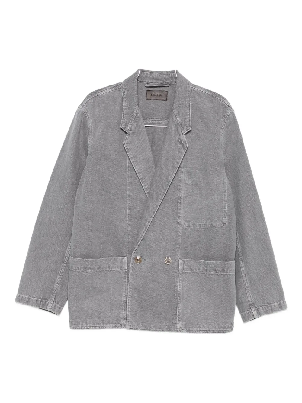 LEMAIRE double-breasted patch-pocket blazer | Grey | Image 1