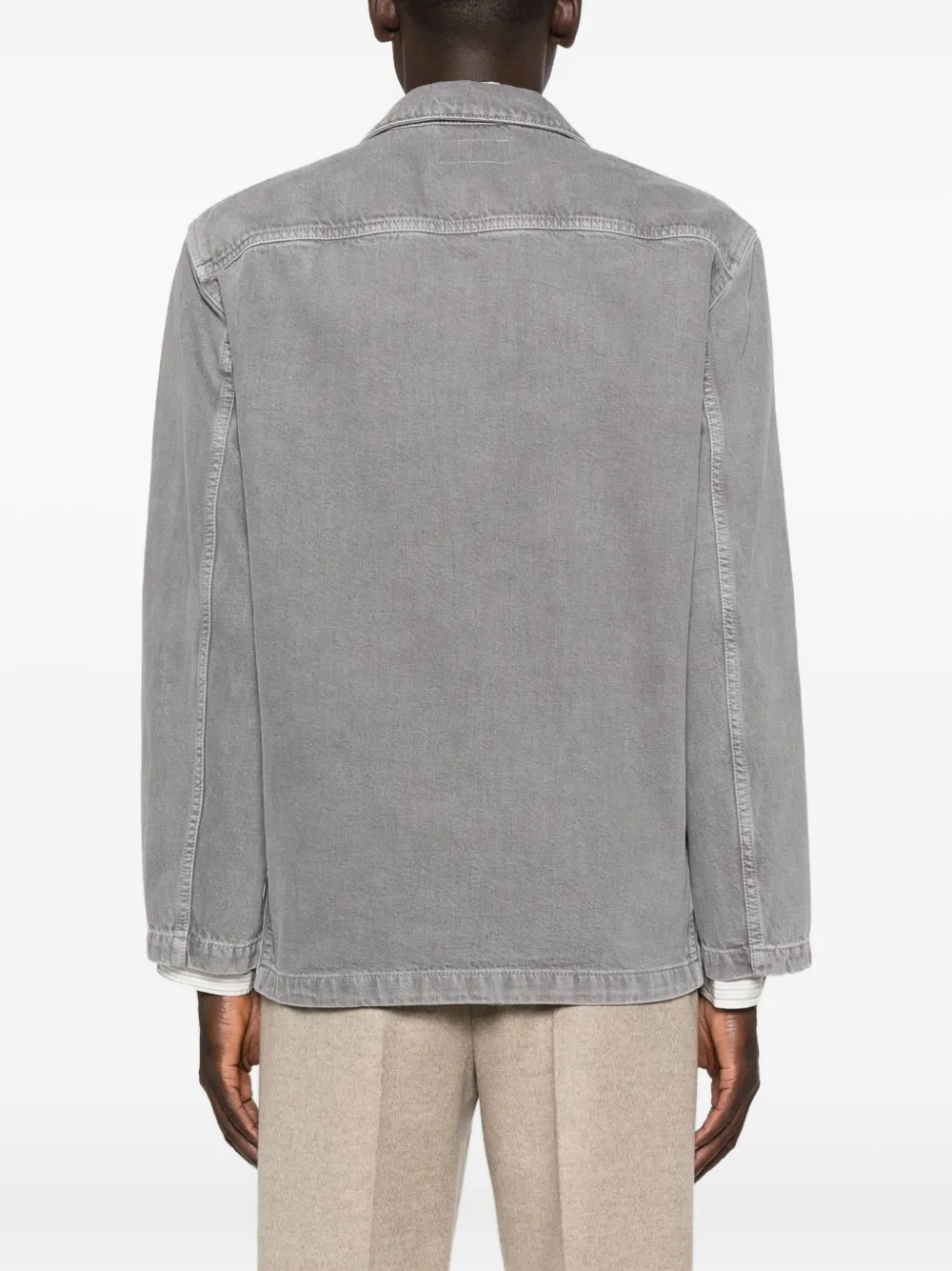 LEMAIRE Blazer met dubbele rij knopen en zak Grijs