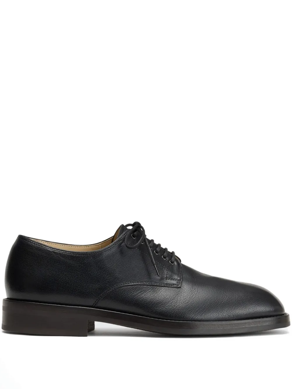 LEMAIRE elongated-toe lace-up derby shoes | Black | Image 1
