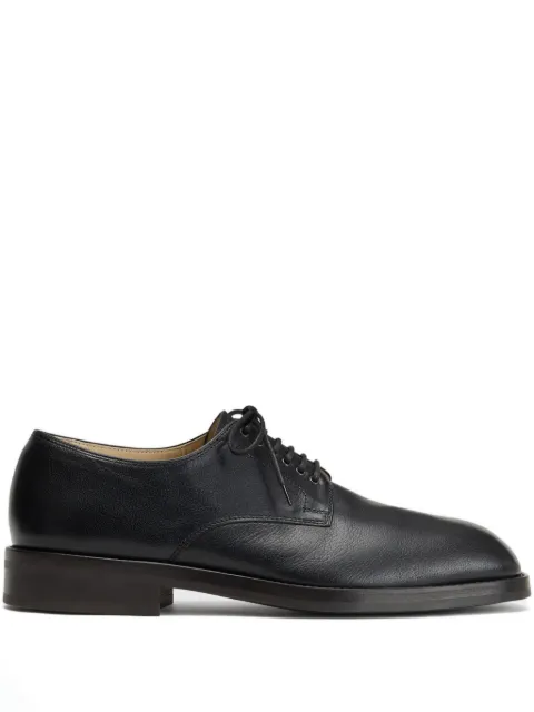LEMAIRE elongated-toe lace-up derby shoes