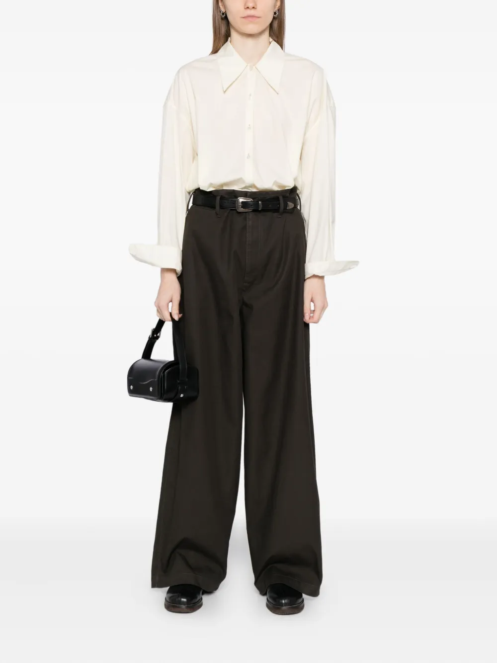 LEMAIRE piped-pocket trousers | High Waisted Pants | Image 2