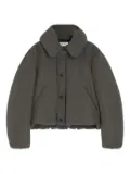 LEMAIRE bubble-collar puffer jacket - Grey