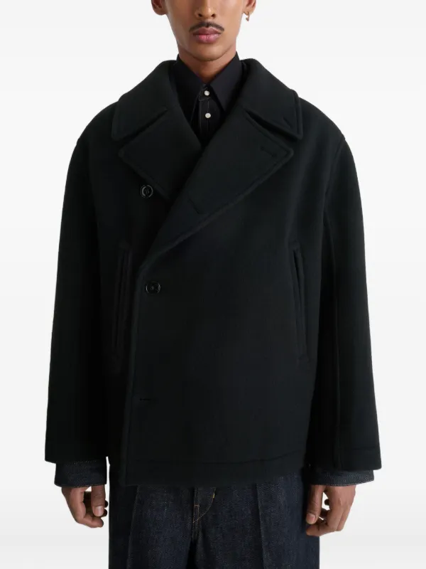 LEMAIRE ピーコート | ブラック | FARFETCH JP