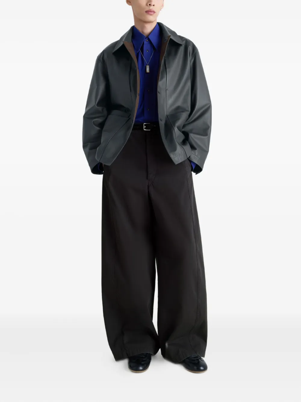 LEMAIRE  buttoned leather jacket | Leather Jackets | Image 2